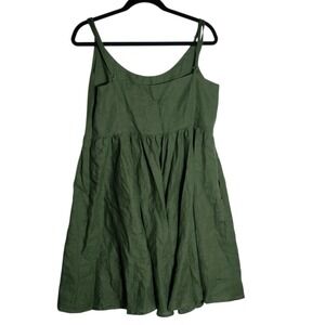 Women’s Olive Green Mini Dress with Adjustable Straps